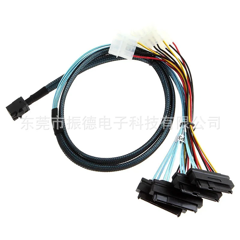 SFF 8643 к 8482 Mini SAS удлинитель передачи данных для ПК жесткий диск 1 до 4