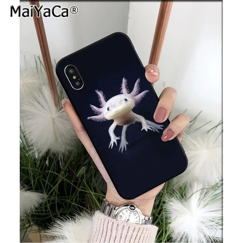 MaiYaCa милый животный Axolotl клиент высокого качества чехол для телефона Apple iPhone 8 7 6 6S Plus X XS MAX 5 5S SE XR чехол