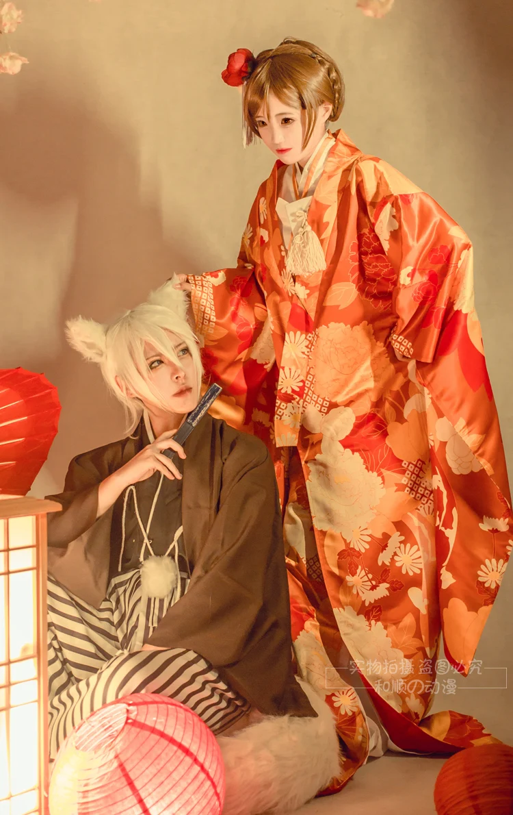 [Сток] аниме Kamisama Kiss рисунок Нанами и Томоэ японское свадебное кимоно платье Хэллоуин Косплей Костюм для женщин Новинка