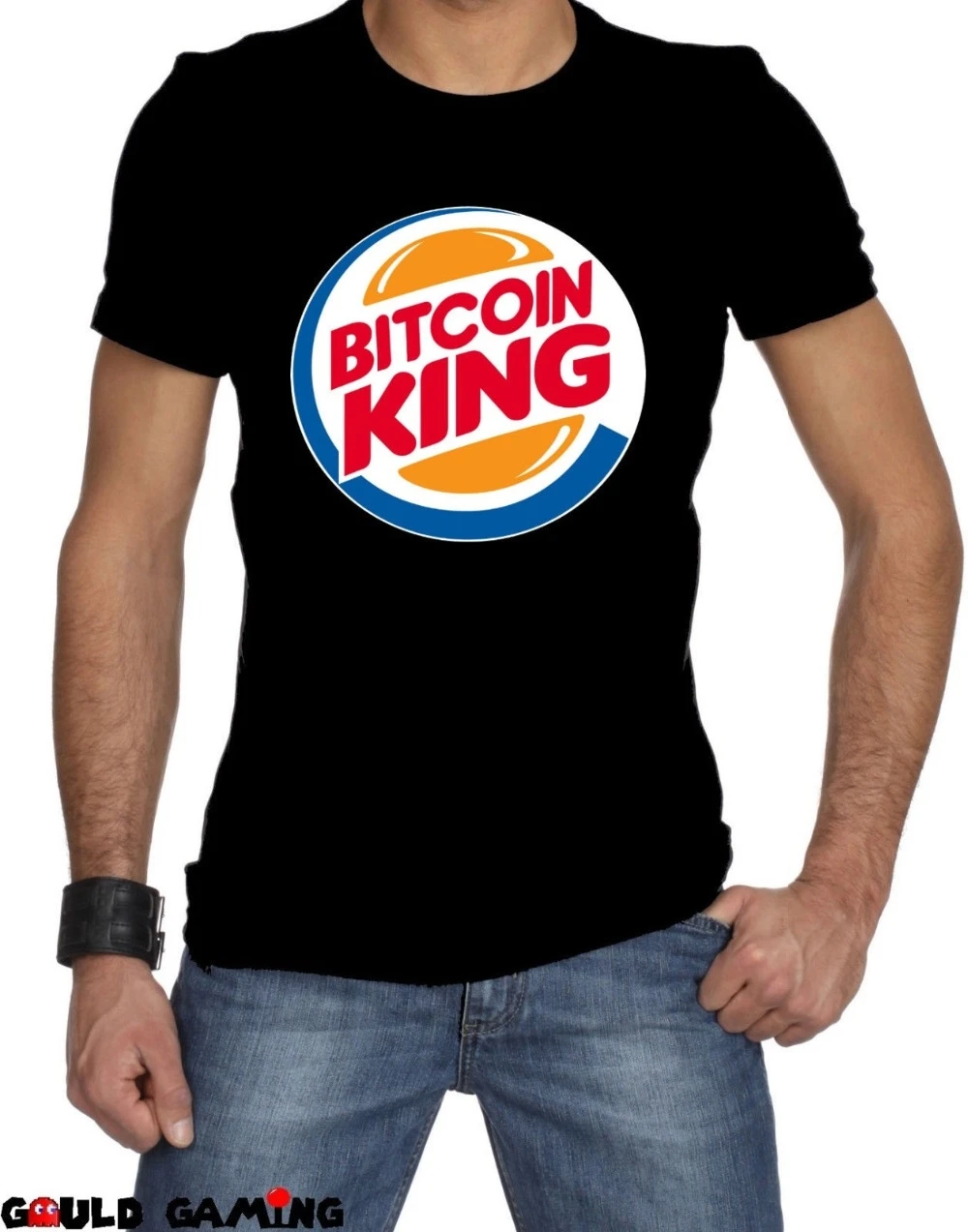 Биткоин Кинг крипто-футболка унисекс для взрослых размеров Burger King эфириум Litecoin