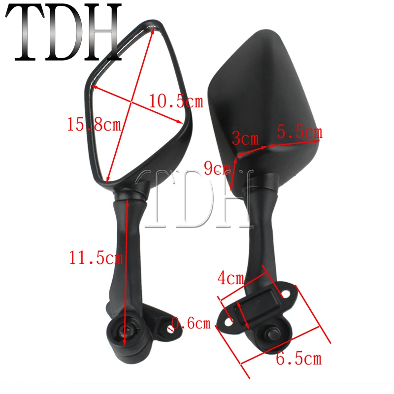 Складные регулируемые зеркала для мотоцикла спортивное зеркало заднего вида