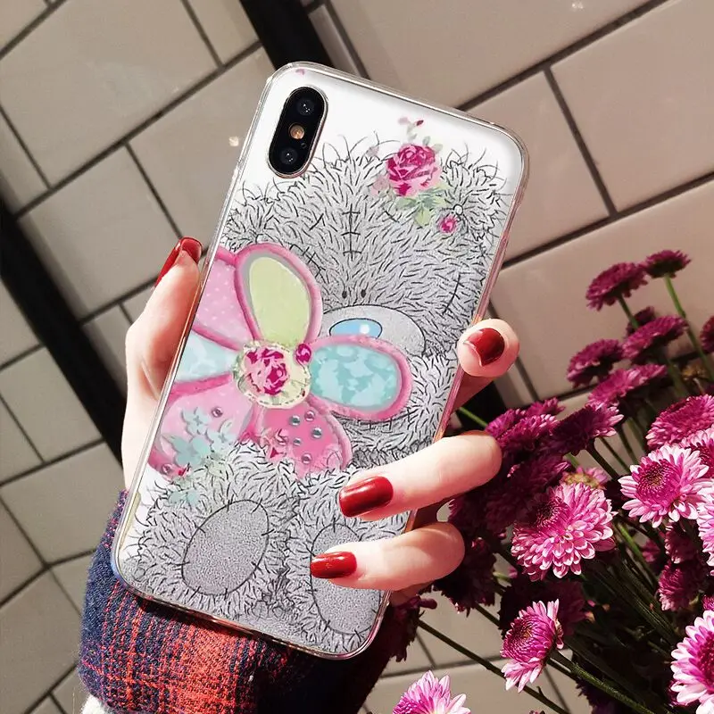 A11 Babaite Tatty Teddy Bear Me To You Мягкий силиконовый прозрачный чехол для телефона для iPhone X XS MAX 6 6s 7 7plus 8 8Plus 5 5S SE XR - Цвет: A11