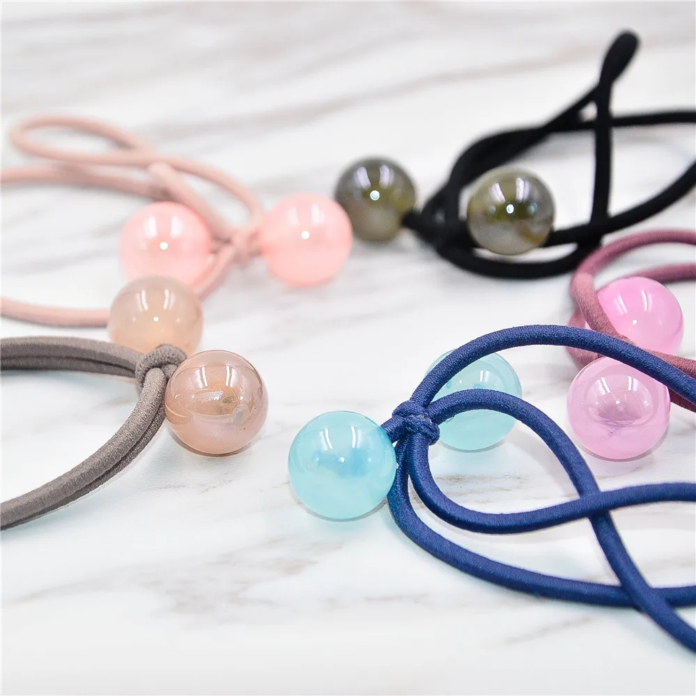 5 шт./партия разноцветные эластичные резинки для волос |