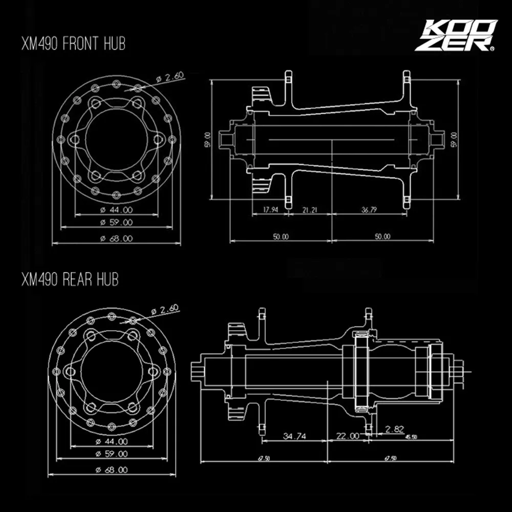 Ступица Koozer XM490 герметичный подшипник MTB концентратор для горного велосипеда 32н