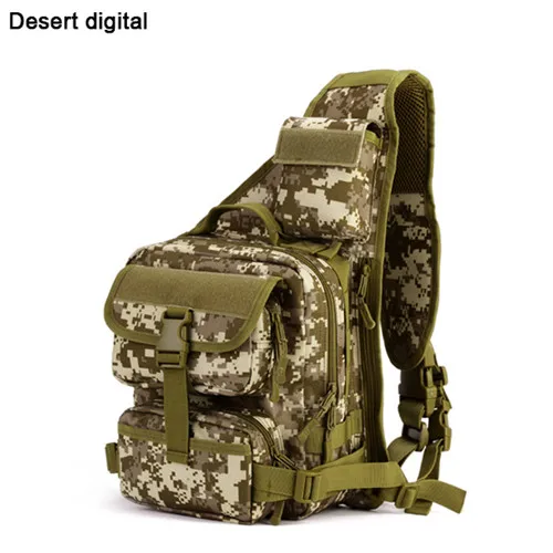 Men Shoulder Messenger Bags Famous Brand Man Travel DSLR Camera Crossbody Bag Waterproof Male Military Day Sling Chest Back Pack - Цвет: Desert digital