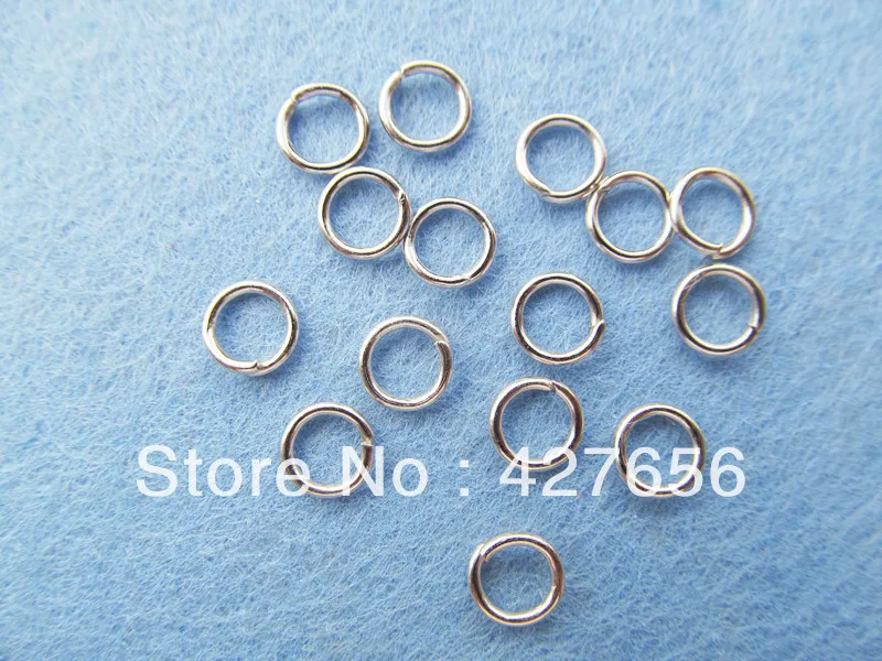 500 шт. 5 мм x 0 7 Серебряный тон/античная бронза застежка для колец соединитель