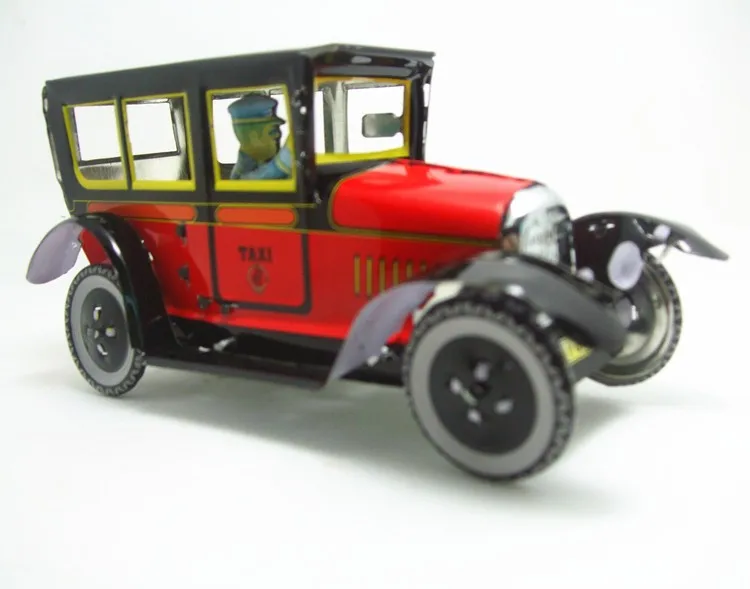[Забавная] Классическая коллекция ретро заводная металлическая ходячая жестяная