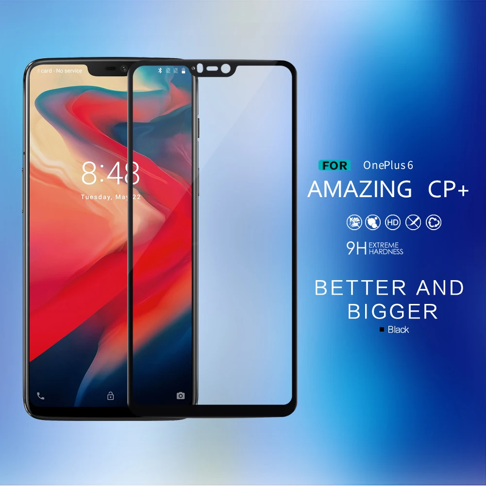 Чехол из ПВХ для OnePlus 6 Стекло OnePlus 6 закаленное Стекло Nillkin CP+ Полное покрытие Экран протектор Стекло для мобильного телефона OnePlus 6/1+ 6