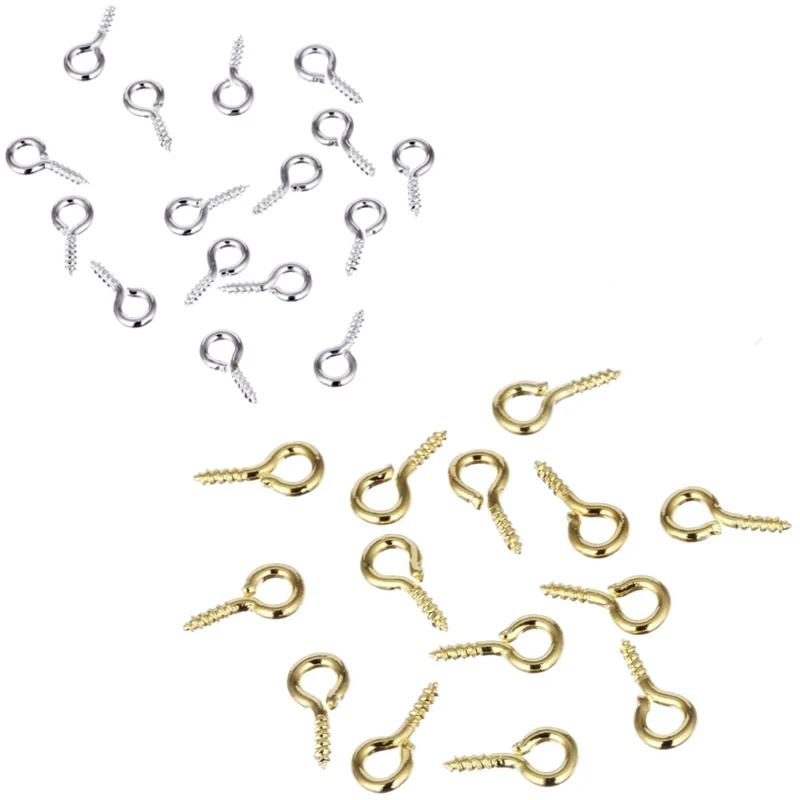 Лидер продаж 200 шт./лот овечьи глаза гвозди Золотой/Серебряный цвет для бисера