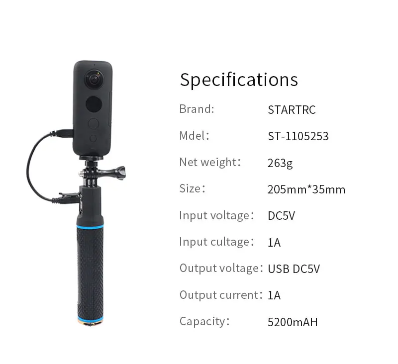 Для Insta360 ONE X& Evo аксессуары комплект зарядное устройство Мощность рукоятка селфи палка с подставкой держатель USB выход микро кабель