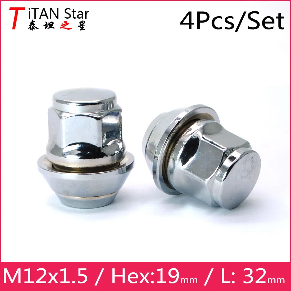 Колесные диски M12x1.5 1 5 TiTAN Star OEM 4 шт. Заводские колесные плавающие гаечные гайки 19