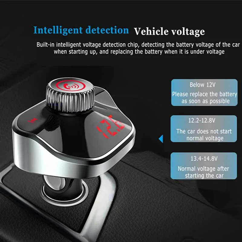 VicTsing автомобильный fm передатчик беспроводной Bluetooth Mp3 плеер 3.1A Быстрая зарядка