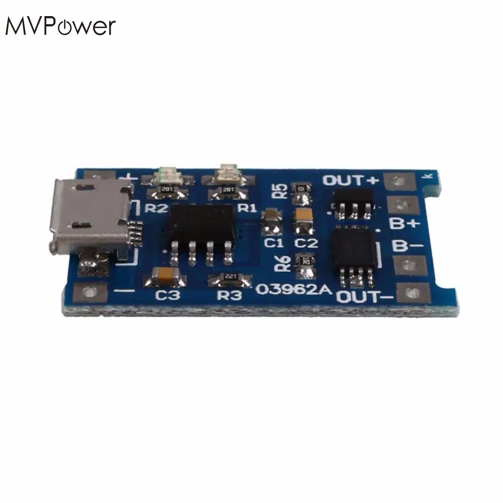 Зарядное устройство MVpower 5V 1A Micro USB 18650 Li ion зарядное + защита|usb 18650|battery chargebatteries battery