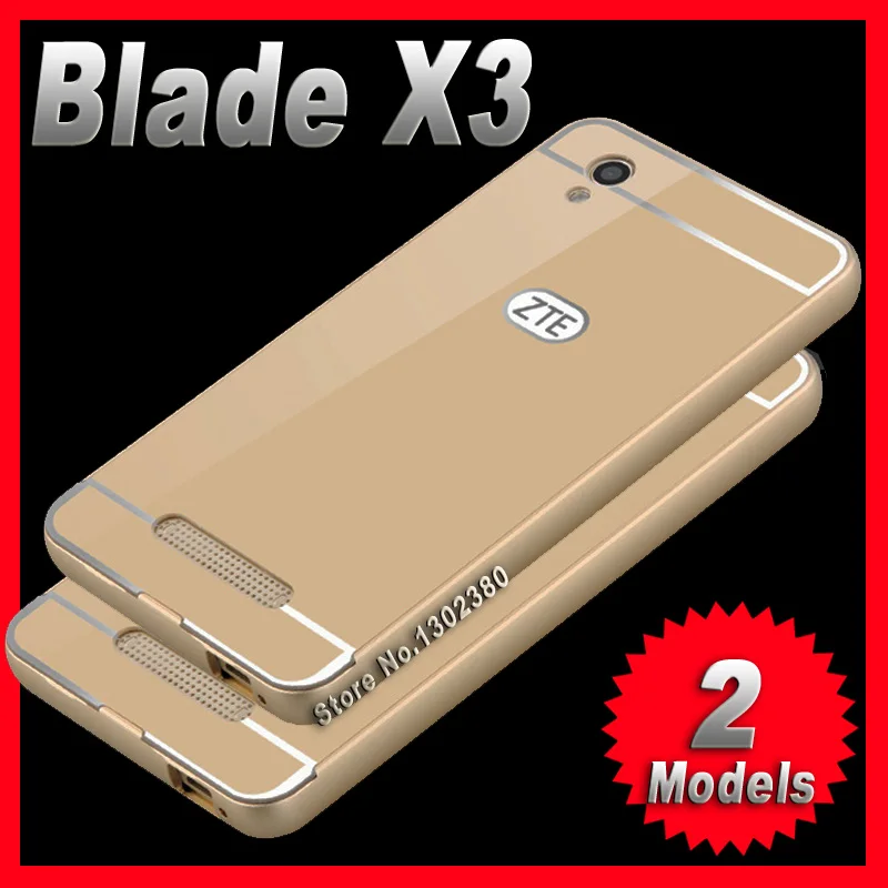 Чехол для Zte x3 d2 тонкая роскошная алюминиевая металлическая рамка акриловая