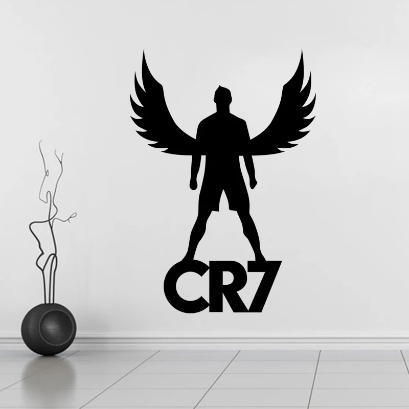 DCTAL Cristiano Ronaldo jugador de futbol etiqueta Deportes Futbol cascos ninos habitacion pegatinas la pared F541|Наклейки на стену|