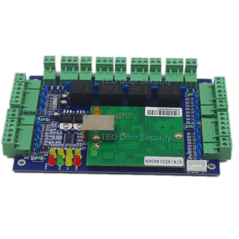 

Four Door Network Access Control Panel Board TCP/IP board with Wiegand Reader for 4 Doors Card reader