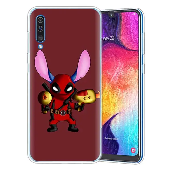 Cartoon Cute Stich Silicone Case for Samsung Galaxy A71 A51 A90 5G A50 A70 A40 A20e A10 A30 A80 A8 Plus A7 A9 Cover - Цвет: 07