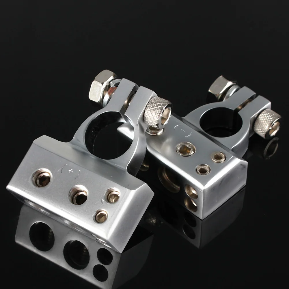 Комплект из 2 предметов, 2/4/8 AWG Gauge автомобиля Батарея терминал положительный/отрицательный автомобиля Батарея разъем крышки аккумулятора разъема