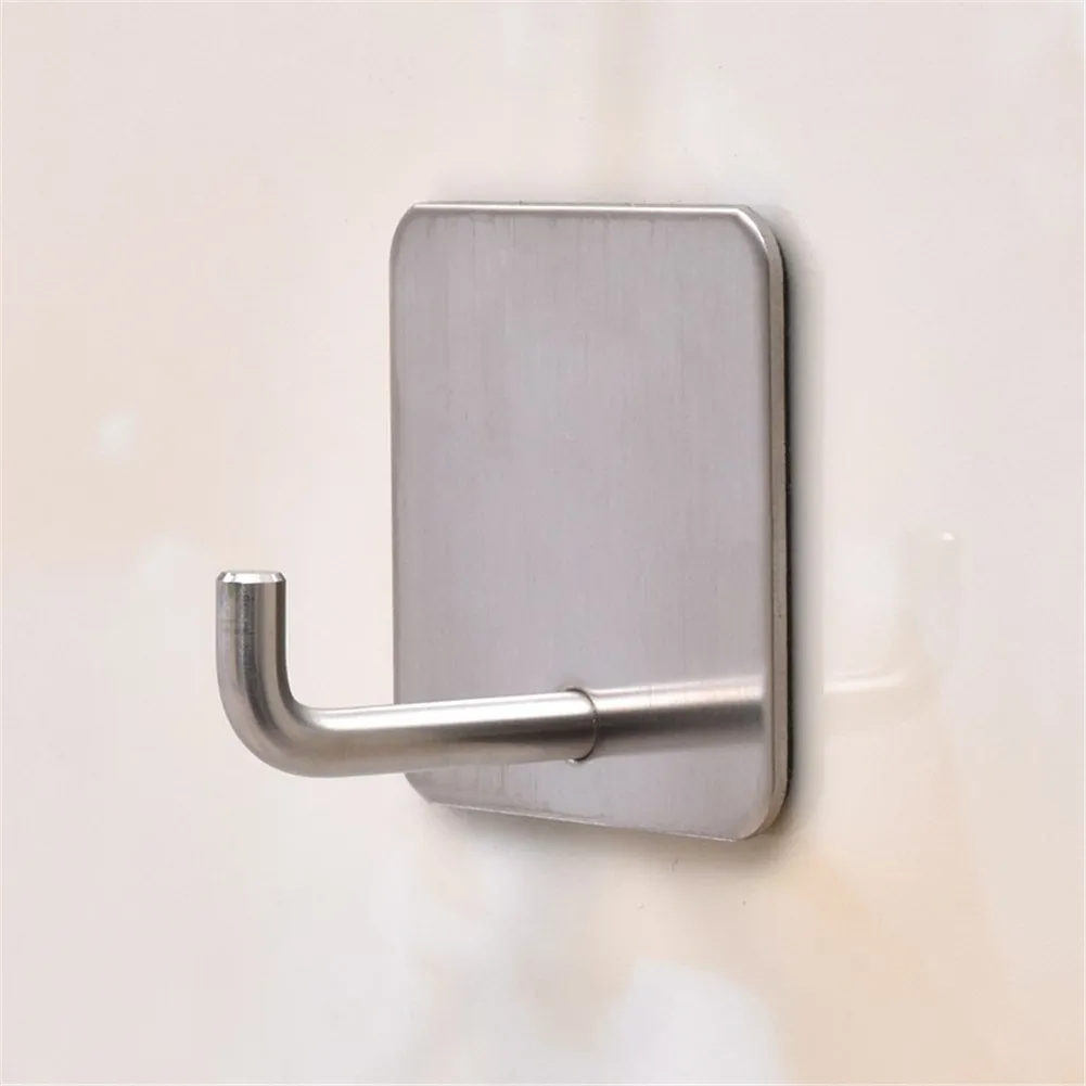 4 шт. самоклеющиеся кухонные палки из нержавеющей стали для ванной комнаты на