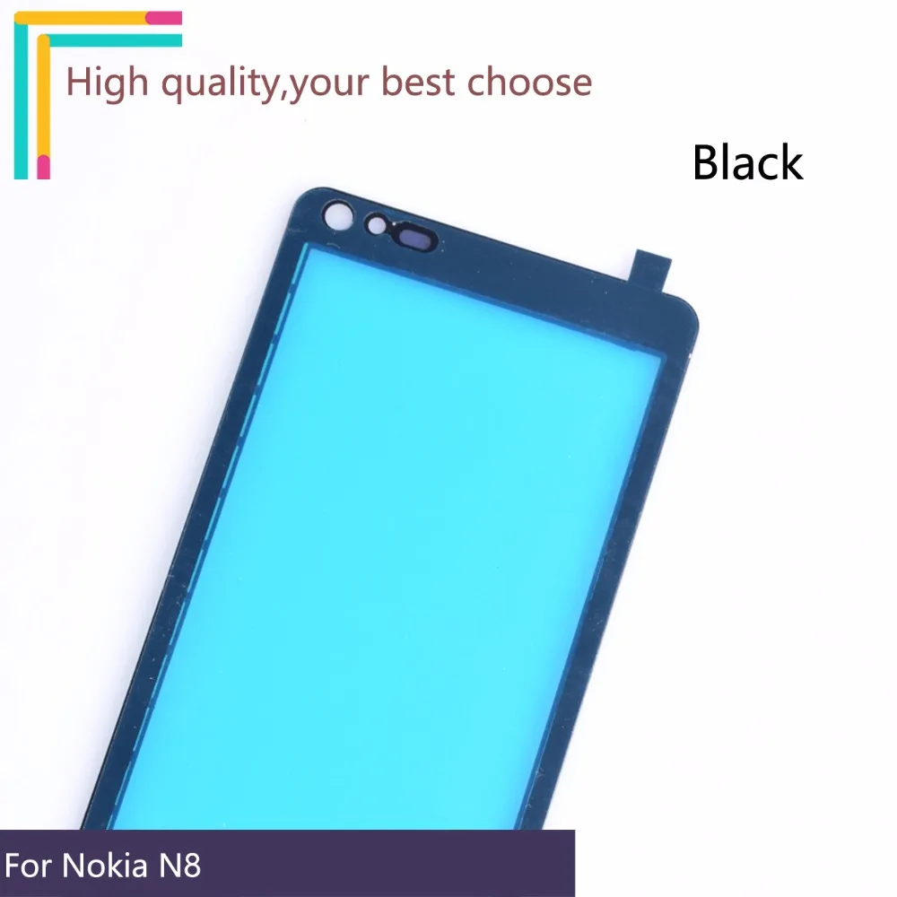 Новинка 3," для Nokia N8 сенсорный экран Сенсорная панель дигитайзер Переднее стекло Внешний объектив сенсорный экран без lcd черный