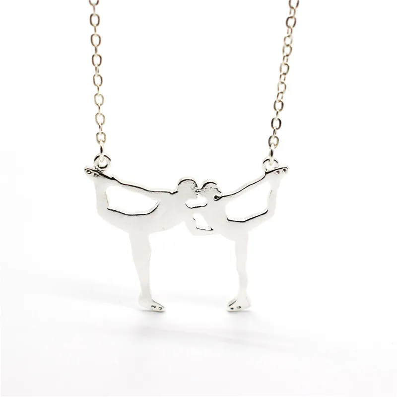 Ожерелье для фигурного катания мужчин и женщин стильное ожерелье с подвеской на