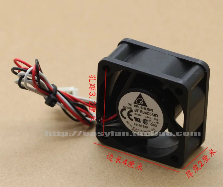 Новый переключатель DELTA EFB0405MD H3C S1224R ER5200 4020 5V 0.24A охлаждающий вентилятор| |