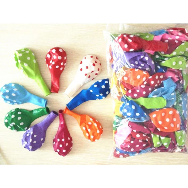 2018 Helium Balloon Happy Birthday Wave Point Ball 12inch Atex Round Colorful For Children Kids Party Decor Supplies | Дом и сад