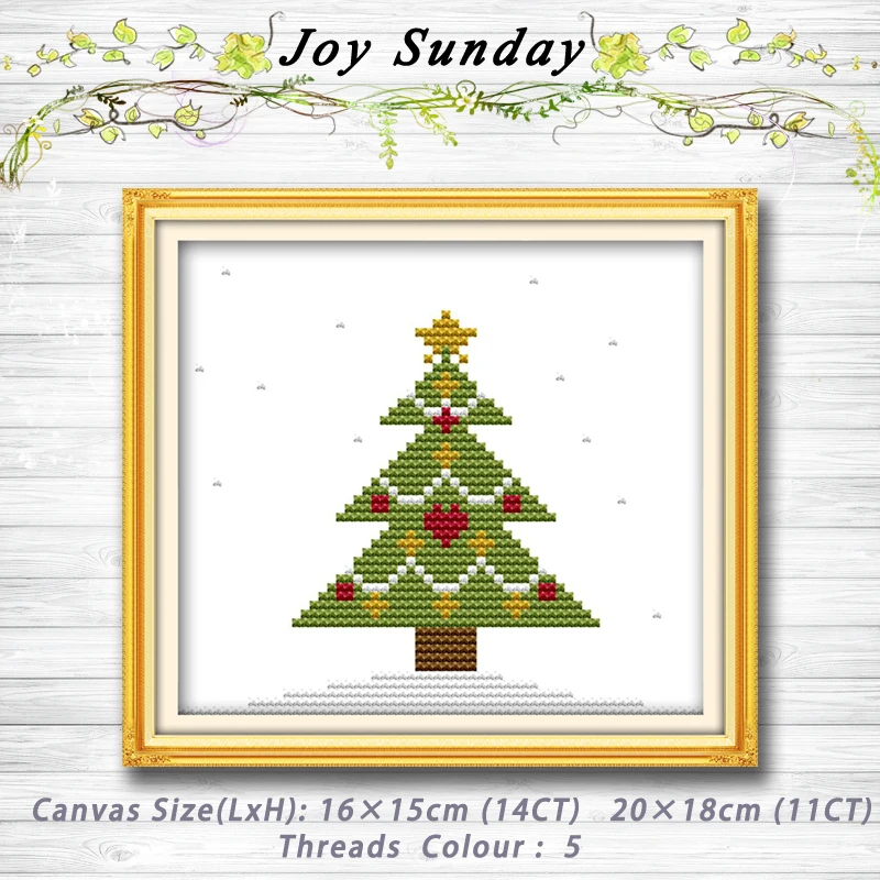 Button Snowflake Christmas tree decor painting dmc 14CT 11CT counted cross stitch kits embroidery set Needlework Set Home | Дом и сад