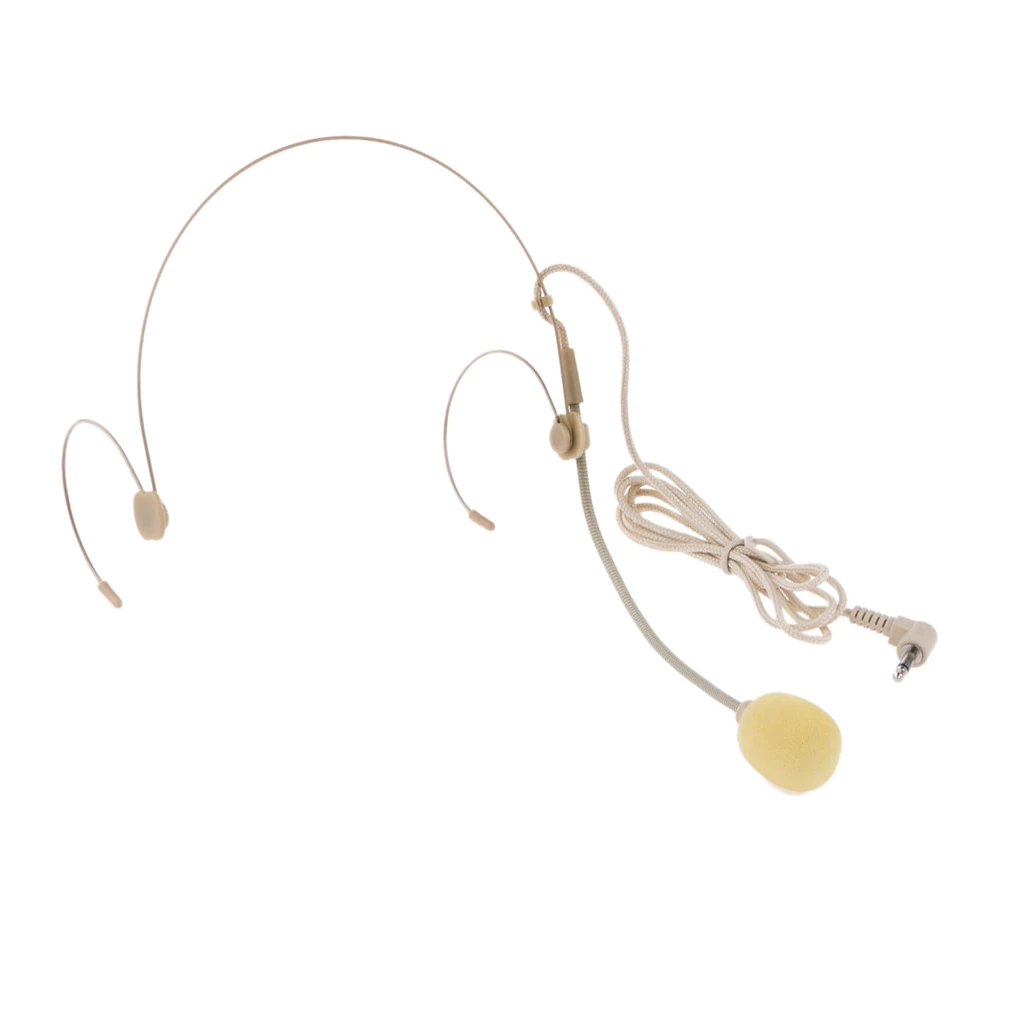 Профессиональная гарнитура с двумя ушками головным креплением и микрофоном