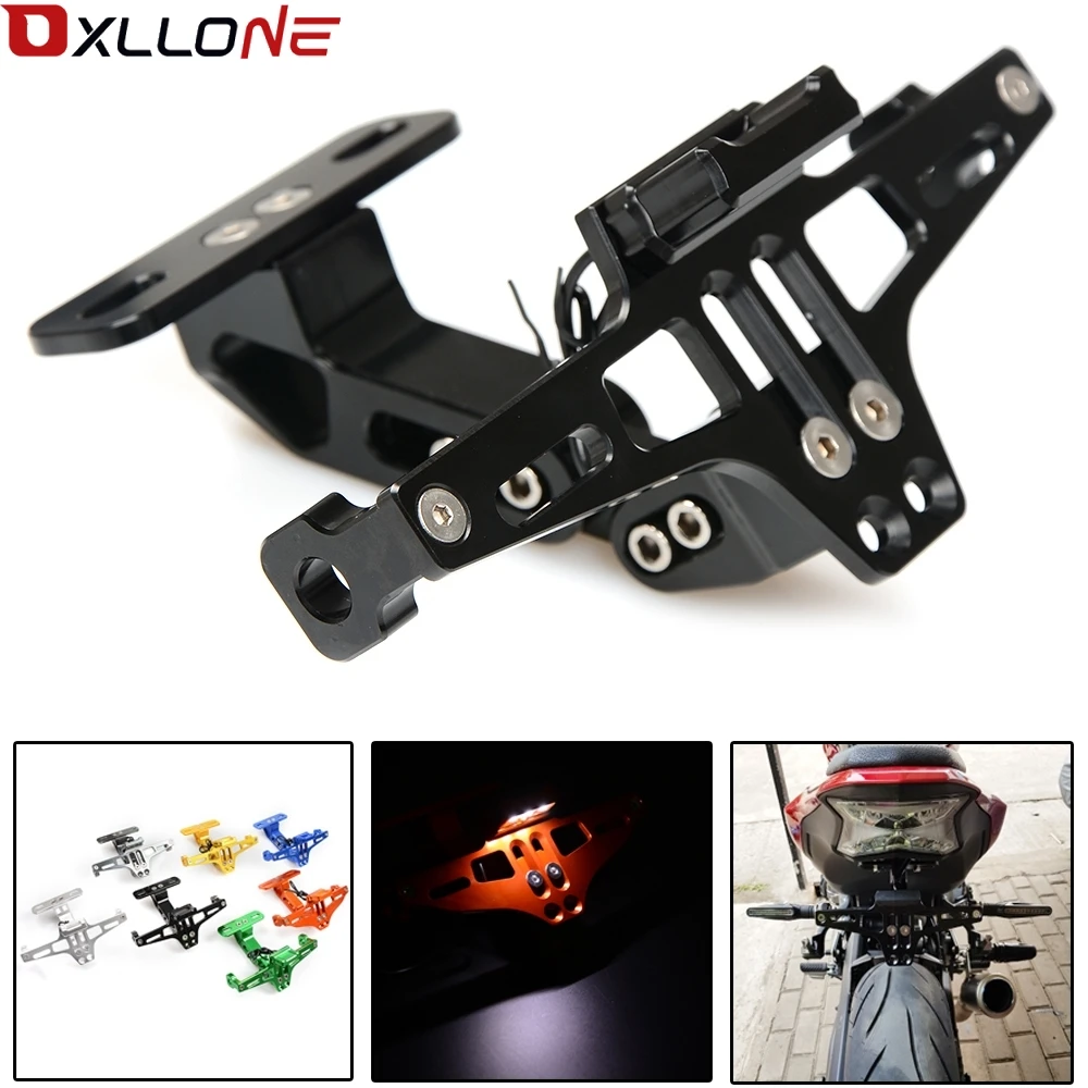 Хвост номерного знака держатель задний кронштейн для мотоциклов Светодиодная