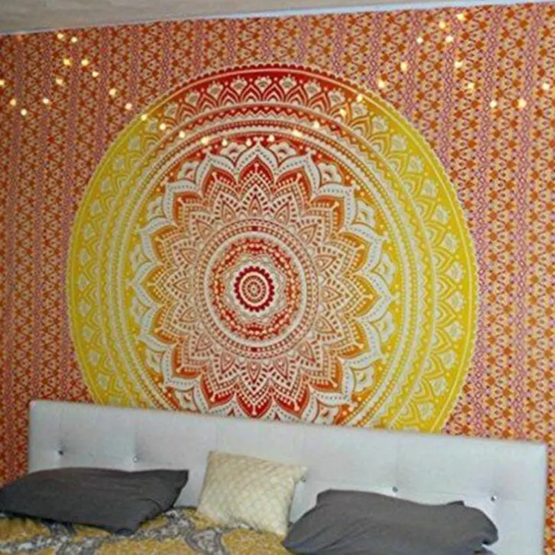 

Fashion New Mandala Psychedelic Rainbow Series Wall Tapestry Wedding Party Gift Beach Towel Yoga Picnic Mat w3-new-LS-MTL01-8