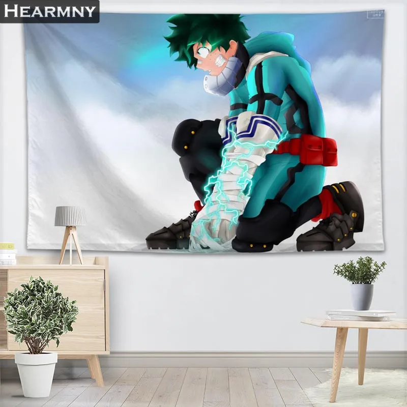 Настенный Гобелен BOKU no Hero Academy, простыни для дома, декоративные гобелены, пляжное полотенце, коврик для йоги, одеяло, скатерть, настенный гобелен - Цвет: 18
