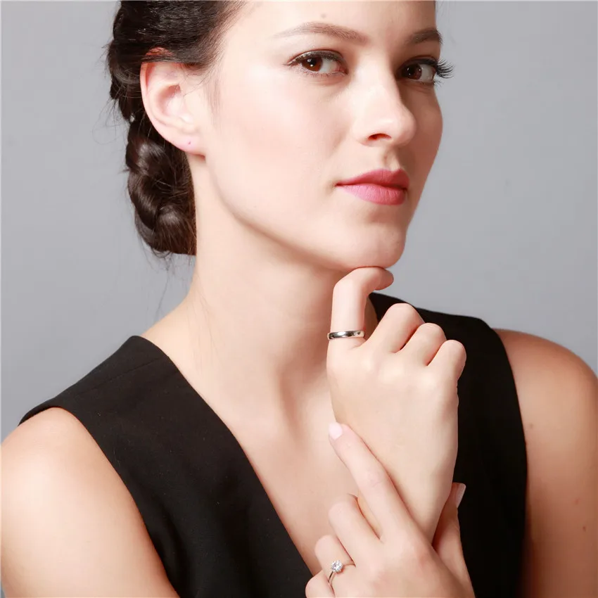 1 шт. серебряные кольца унисекс ювелирные изделия свадебные аксессуары размер 15%