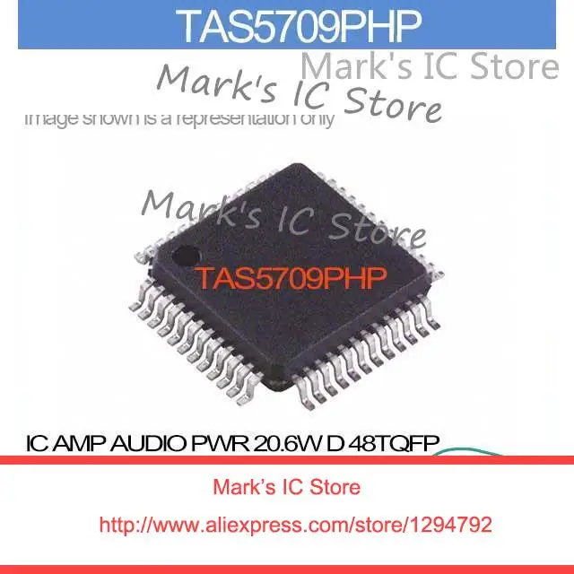 TAS5709PHP ИС звуковой усилитель PWR 20 6 W D 48TQFP TAS5709P 5709 TAS570 5709P TAS57 5709PH|p p| |