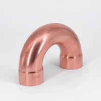 copper 180 elbow plumbing pipe fitting water gas oil scoket weld coupler end feed 180 deg 38mm x1 2mm x95