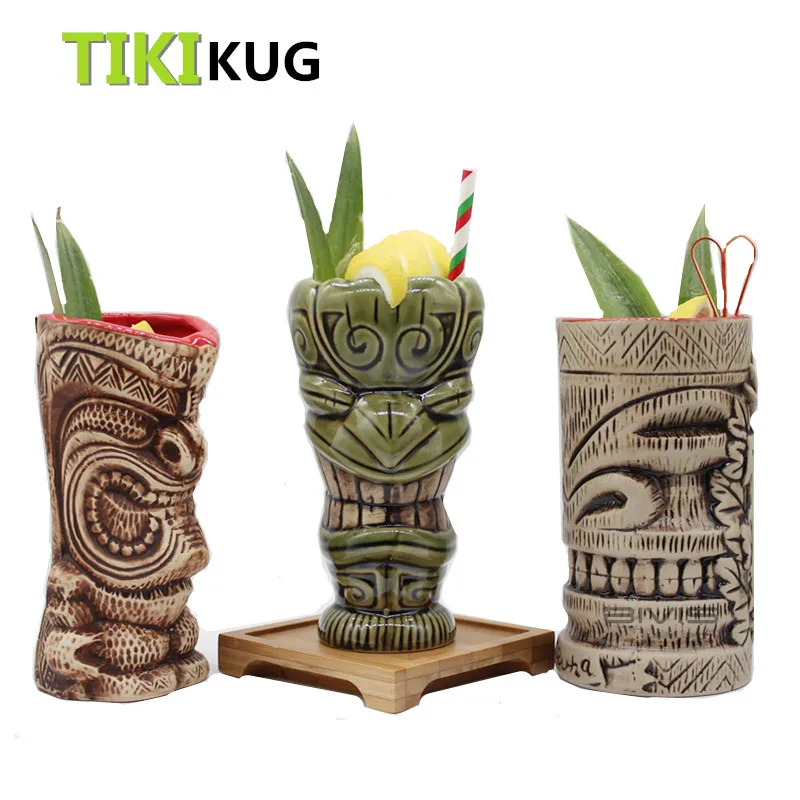 Гавайские кружки Tiki Коктейльная футбольная чашка кружка для пива напитков вина