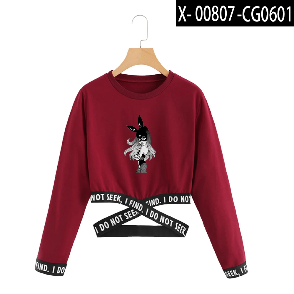 Red Сексуальный стильный billie Singer крутой kpop Свитшот летний Ariana Grande женский крутой shawn mendes модный уличная одежда - Цвет: Red