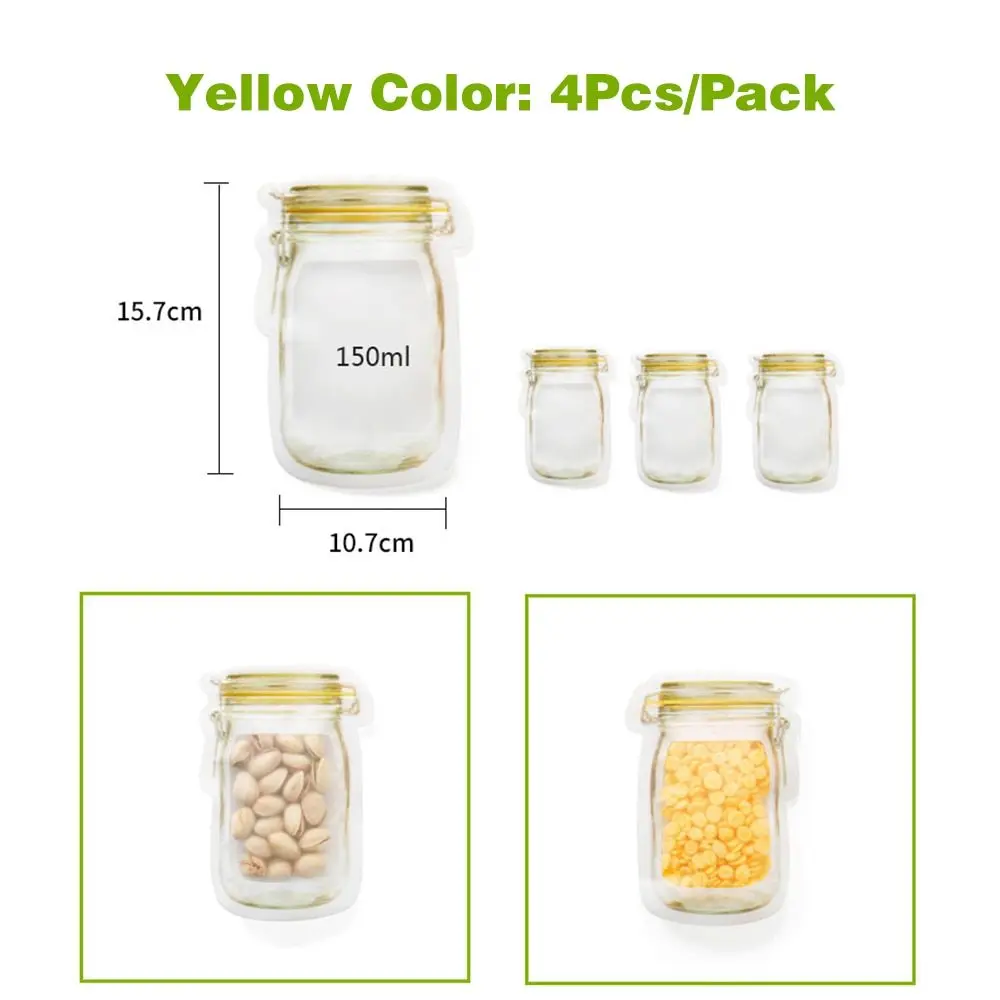 3 шт прозрачный мешок для хранения свежего пищи кухонный Штабелируемый