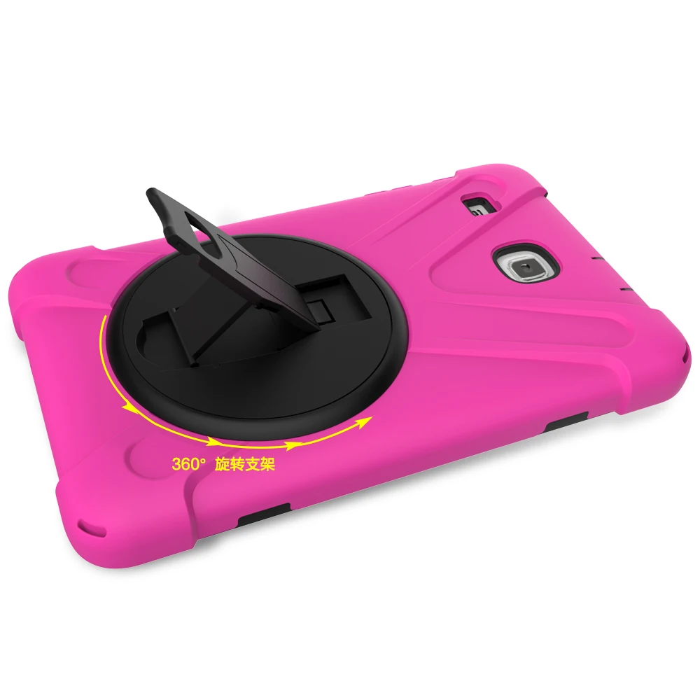 Новый детский силиконовый безопасный 360 Вращающийся чехол для Samsung Galaxy Tab E 8 0 T377