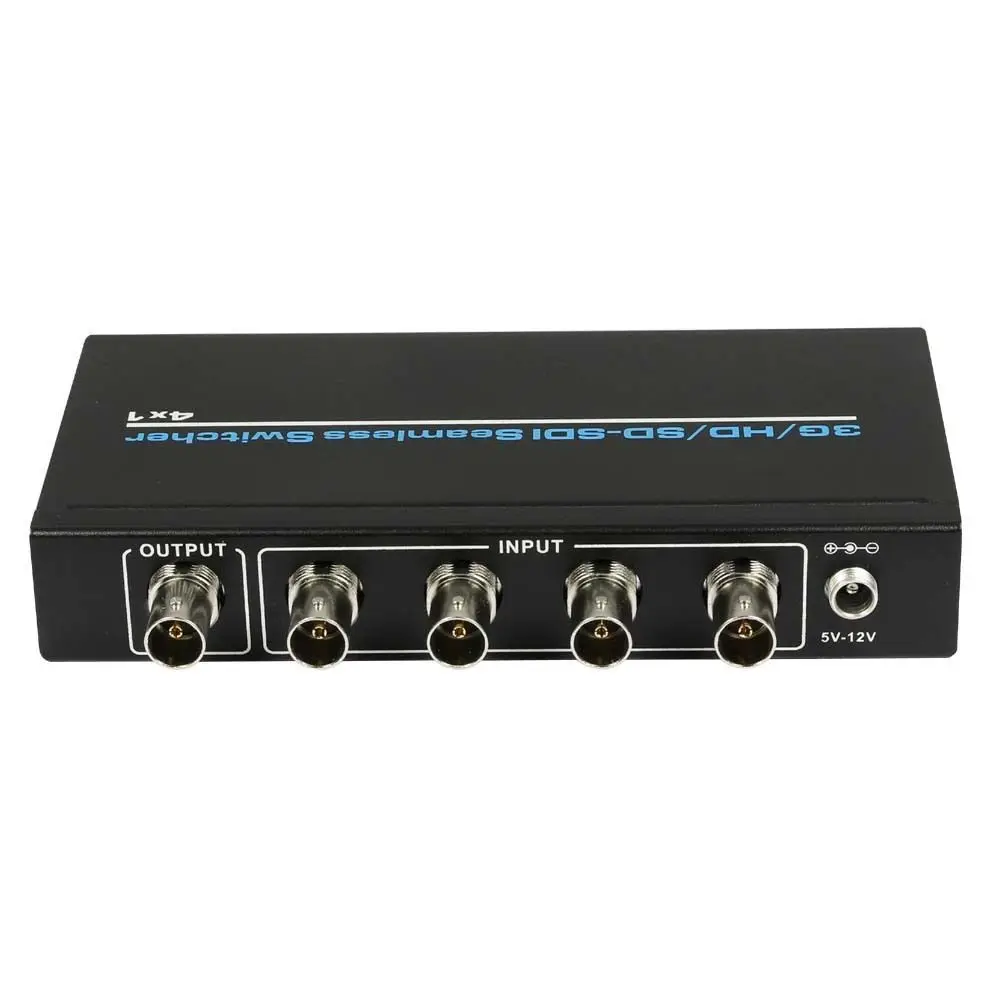 BNC SDI 4x1 переключатель 4 в 1 выход 3G HD SD бесшовный коммутатор Масштабирование 1080P