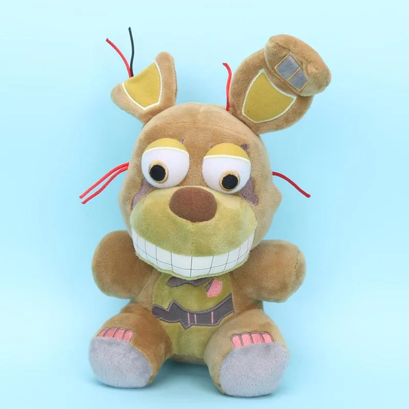 25cm Springtrap 25 см игровой FNAF Five Nights at Freddy's Sister Location Red Foxy Mangle Golden Shadow медведь Фредди Бонни и Чика плюшевые игрушки куклы - Цвет: 25cm Springtrap