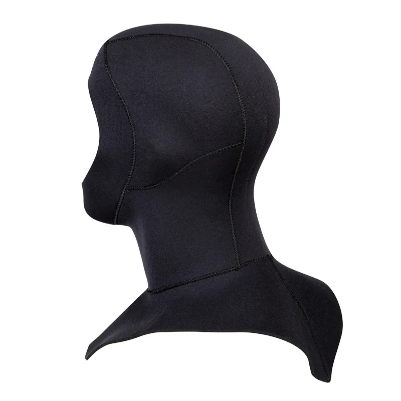 Неопреновый головной убор толщиной 3 мм с наплечником теплая Кепка для