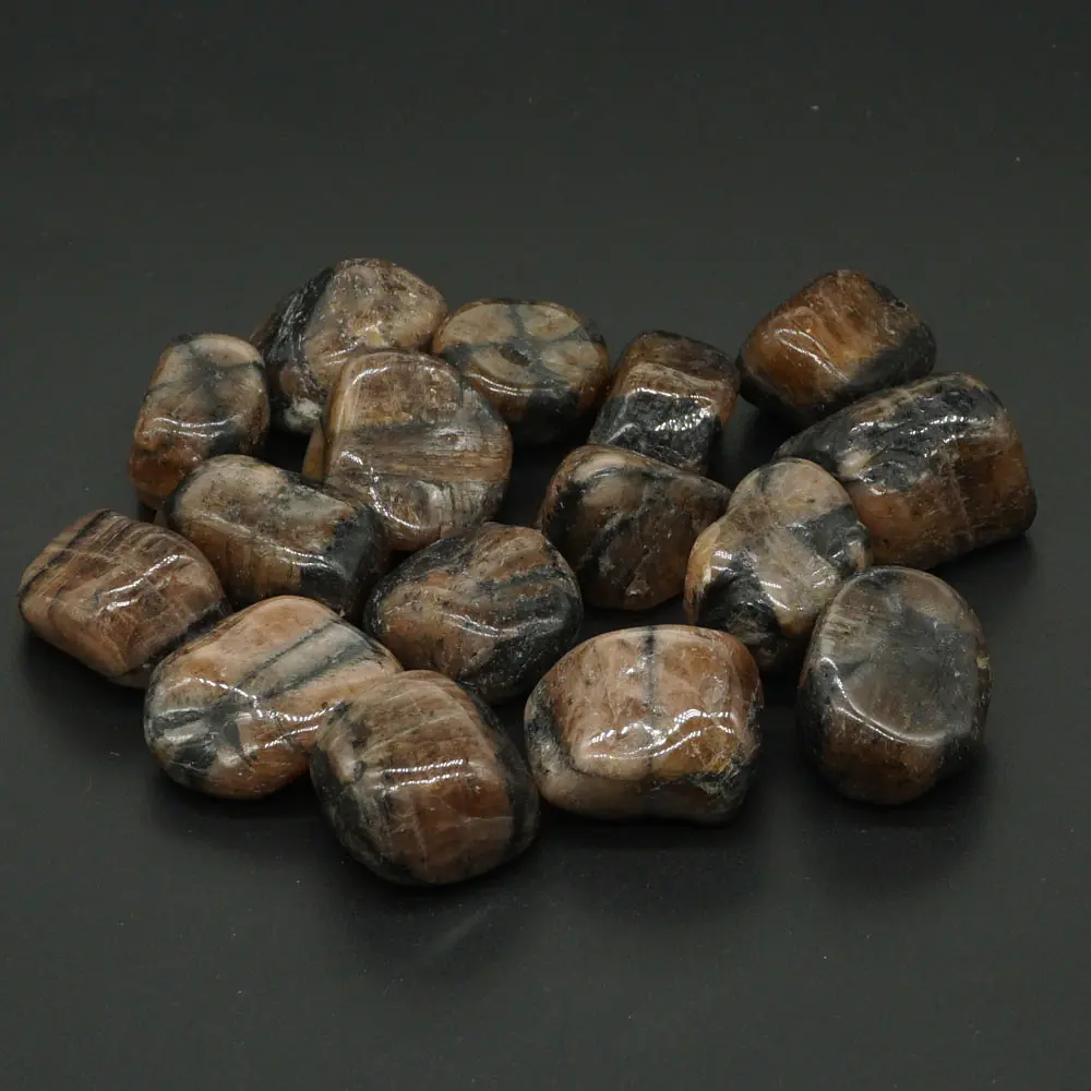 Bulk упали хиастолит камень природный полированный драгоценные камни