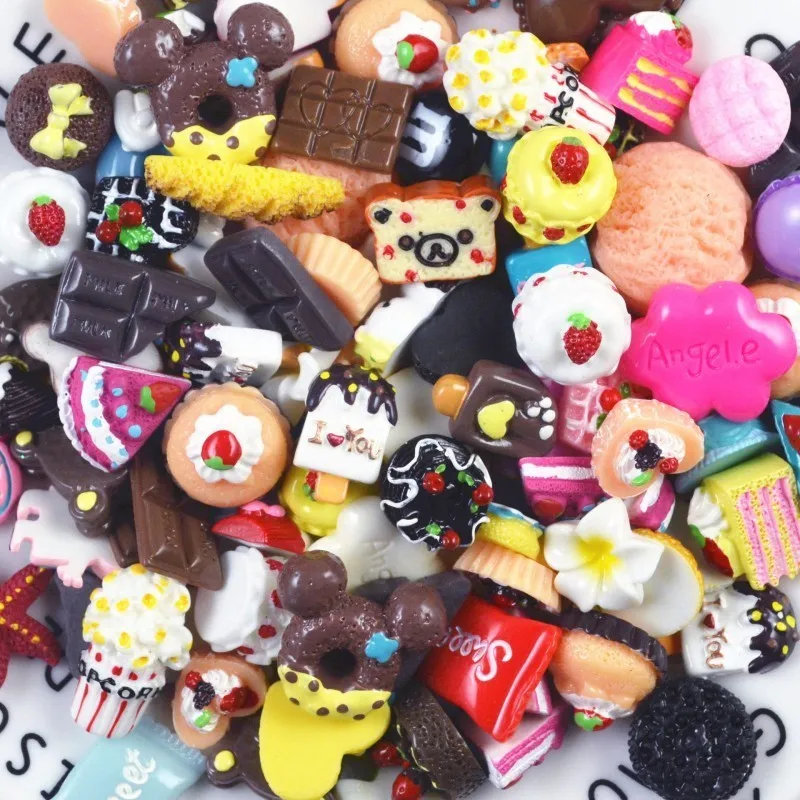 100 шт мини конфеты еда глина Fukubukuro счастливый мешок миниатюрный кукольный домик украшение Сказочный домашний телефон Декор DIY аксессуары