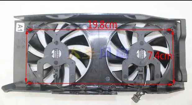 Оптовая продажа: GTX760/770 PLA09215B12H 12В 0.55A 4-линейные видеокарты два вентилятора |