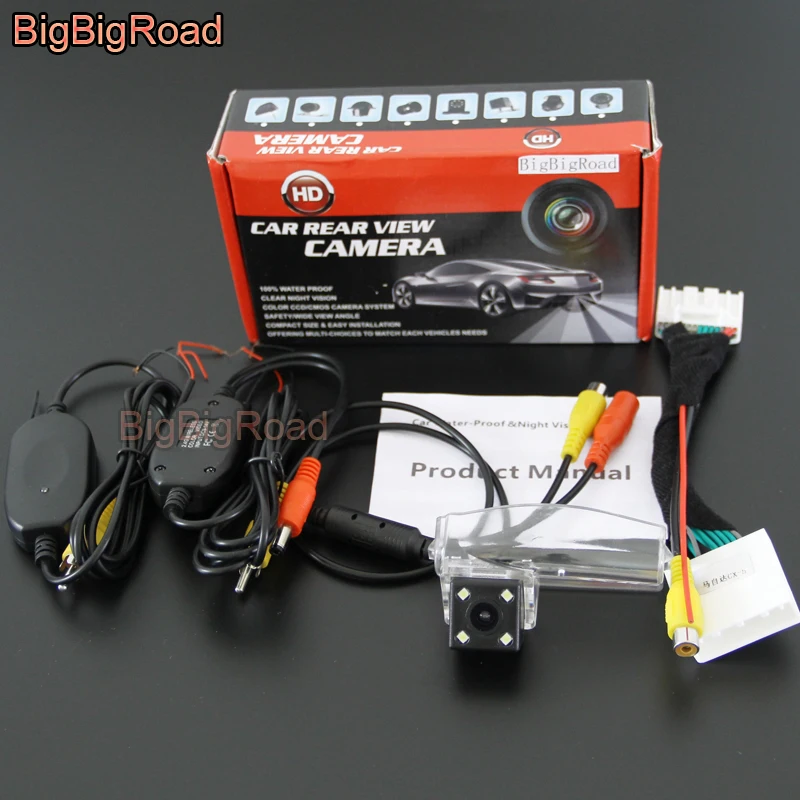 Камера заднего вида BigBigRoad для Mazda 2 Demio DJ 2014 2015 2016 2017 парковочная камера с адаптером