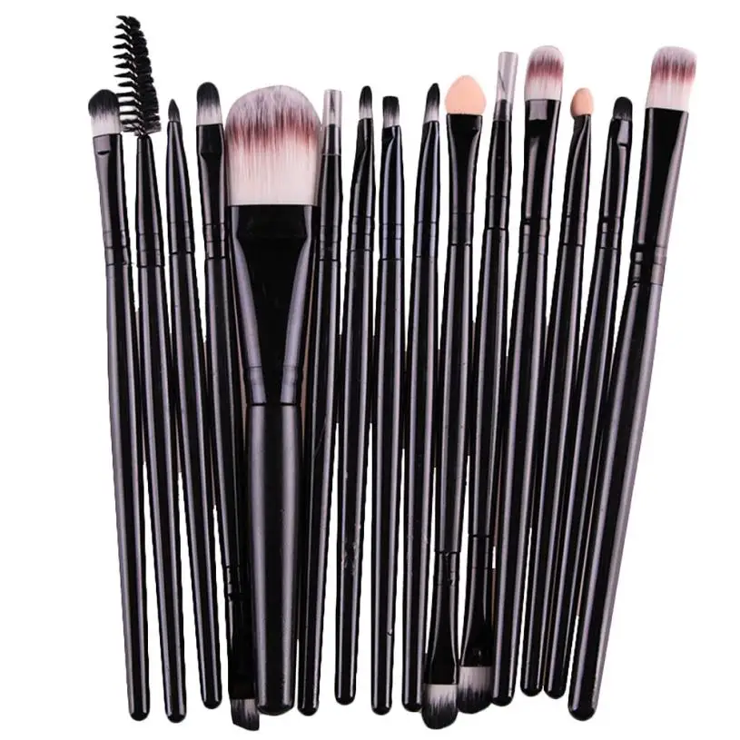 

Good Sale 15 pcs/Sets Eye Shadow Foundation Eyebrow Lip Brush Makeup Brushes Tool Aug1