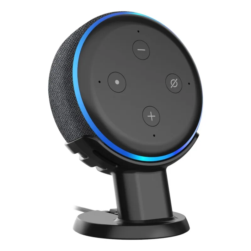BLACK Для Amazon Echo Dot 3-го поколения настенный держатель Alexa стенд голосовые ассистенты чехол кронштейн Прямая поставка - Цвет: BLACK