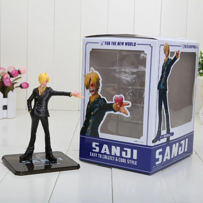 sanji in box Одна деталь мертвый или живой Нико нами Луффи Усопп Санджи Чоппер Зоро 2 года спустя ПВХ фигурка одна деталь Луффи игрушка - Цвет: sanji in box