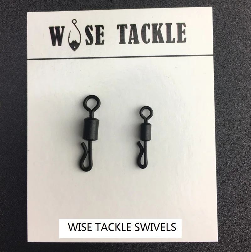 20 шт wise Tackle быстросменный шарнир с антибликовым покрытием-(размер 4,7) Великобритания Размер 8,11-подходит для безопасности свинцовых зажимов-Карповые клеммы